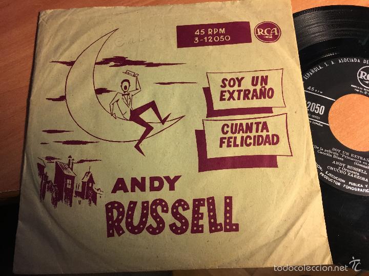 Discos de vinilo: ANDY RUSSELL (SOY UN EXTRA&Ntilde;O +1) SINGLE ESPA&Ntilde;A  (EPI2) - Foto 1