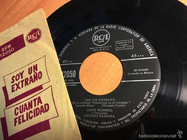 Discos de vinilo: ANDY RUSSELL (SOY UN EXTRA&Ntilde;O +1) SINGLE ESPA&Ntilde;A  (EPI2) - Foto 2