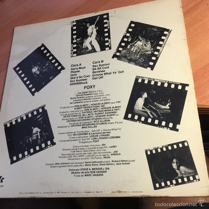 Discos de vinilo: FOXY (LIVE) LP ESPA&Ntilde;A 1980 (B-17) - Foto 3
