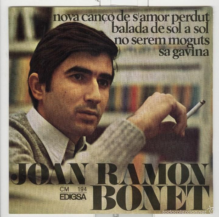 Discos de vinilo: Joan Ramon Bonet. can&ccedil;&oacute; de samor perdut, etc. edigsa 1967. - Foto 1