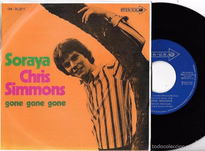 Discos de vinilo: CHRIS SIMMONS: SORAYA / GONE, GONE, GONE - Foto 1