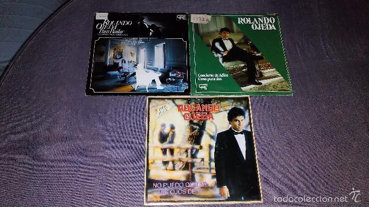 Discos de vinilo: LOTE 3 SINGLES ROLANDO OJEDA - Foto 1