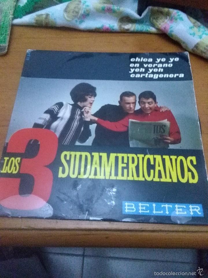 Discos de vinil: LOS 3 SUDAMERICANOS. CHICA YE YE. EN VERANO. MB2