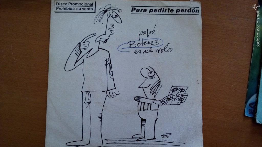 Discos de vinilo: BOTONES PARA PEDIRTE PERDON SINGLE PROMOCIONAL - Foto 1