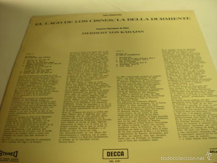 Discos de vinilo: EL LAGO DE LOS CISNES.LA BELLA DURMIENTE.PETER TCHAIKOWSKY - Foto 2