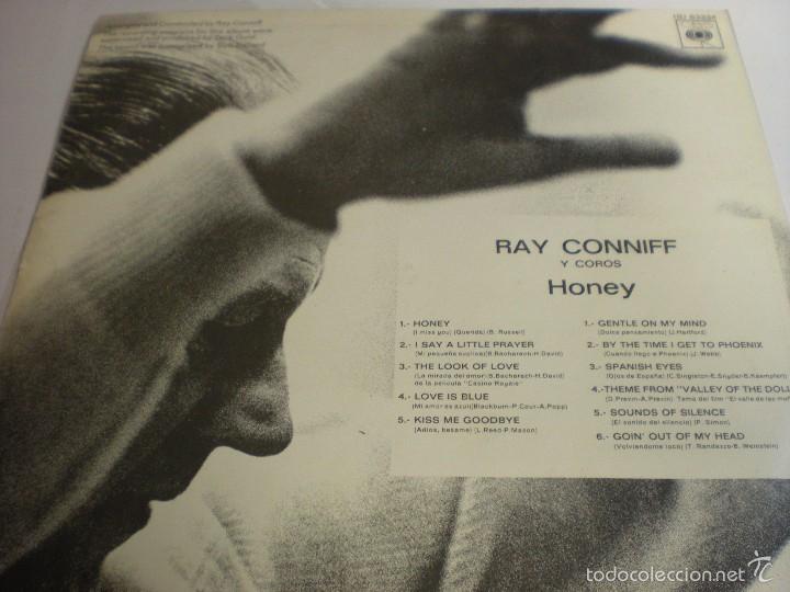 Discos de vinilo: RAY CONNIFF AND THE SINGERS. HONEY - Foto 2