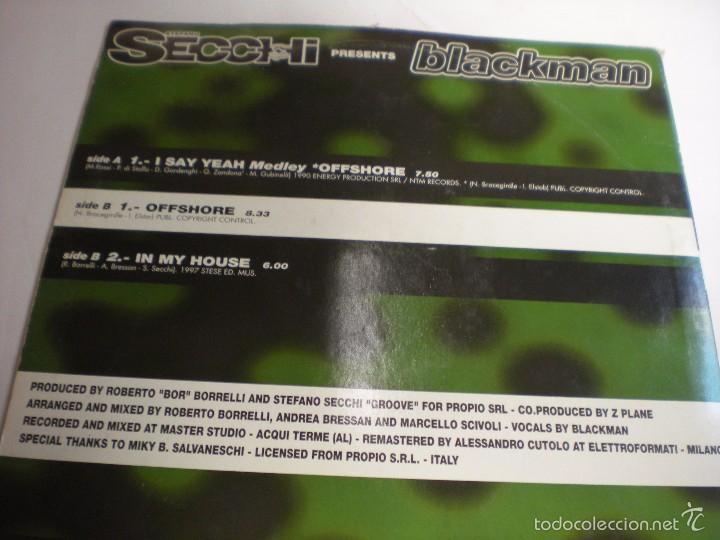 Discos de vinilo: STEFANO SECCHI. BLACKMAN - Foto 3