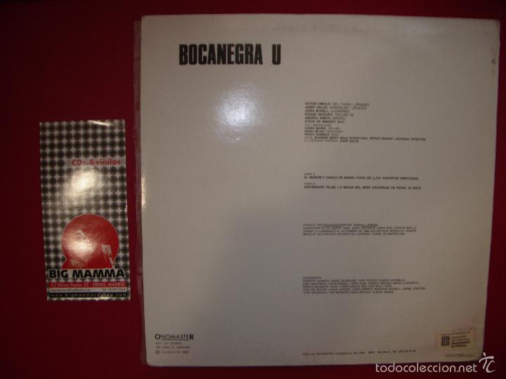 Discos de vinilo: BOCANEGRA U- LP. ONOMASTER 1987. RARO. - Foto 2