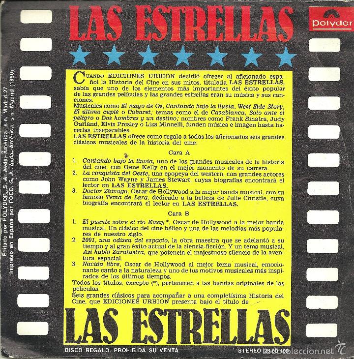 Discos de vinilo: Varios - 6 Temas De Cine - Foto 2