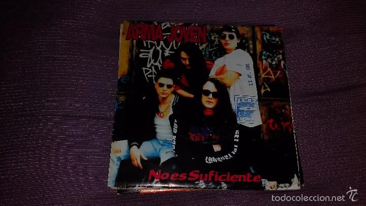 Discos de vinilo: ARMA JOVEN - NO ES SUFICIENTE (SINGLE PROMO ESPA&Ntilde;OL DE 1992) - Foto 1