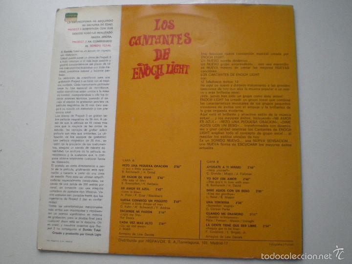 Discos de vinilo: LOS CANTANTES DE ENOCH LIGHT - LP PROJECT 1968 - Foto 3