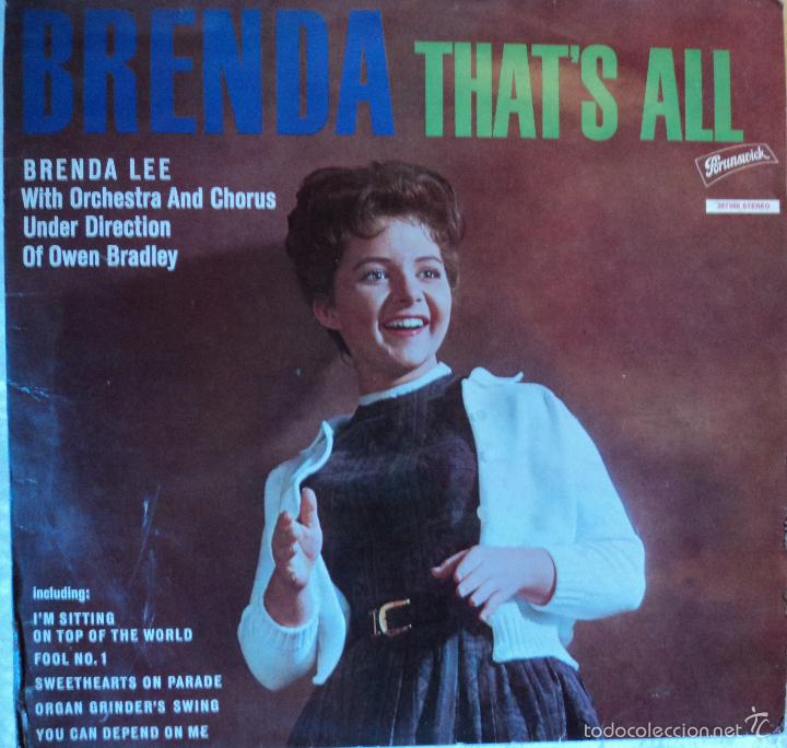 Discos de vinilo: Brenda Lee - Thats all - Edici&oacute;n de Germany - Foto 1