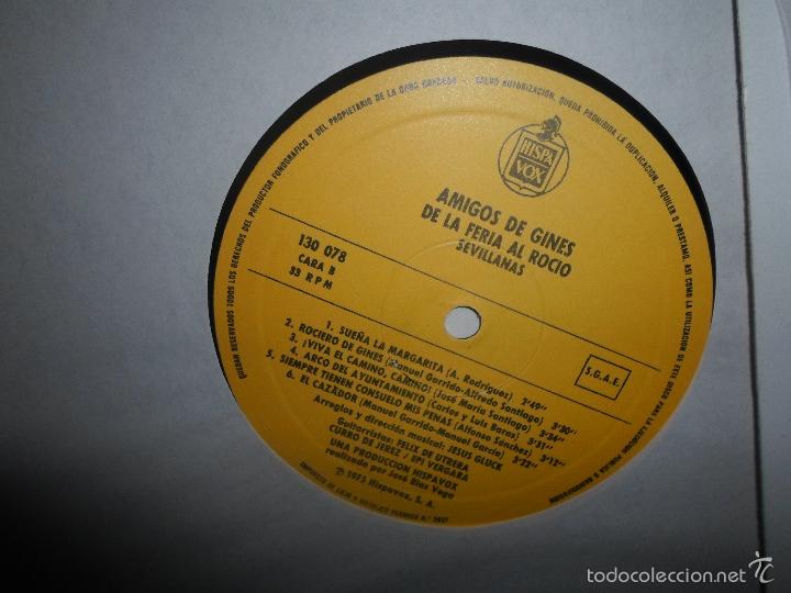 Discos de vinilo: AMIGOS DE GINES DE LA FERIA AL ROCIO - Foto 2