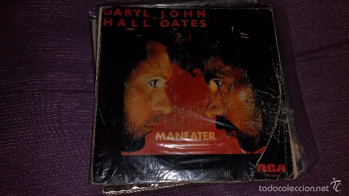 Discos de vinilo: DARYL HALL & JOHN OATES,MANEATER  SINGLES - Foto 1