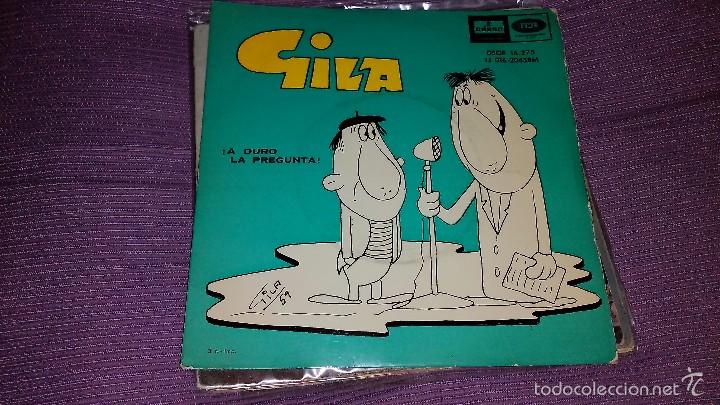 Discos de vinilo: GILA, A DURO LA PREGUNTA, ESOS PELMAZOS, SINGLE DE 1959. ODEON - Foto 1
