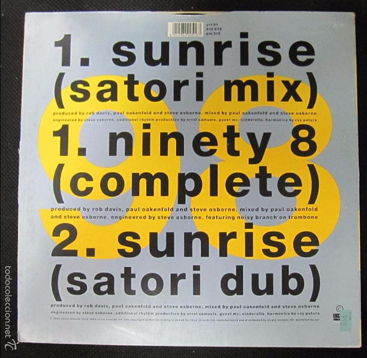 Discos de vinilo: LP. MOVEMENT. 98. FEATURING CARROLL THOMPON. SUNRISE. SATORI MIX. - Foto 2