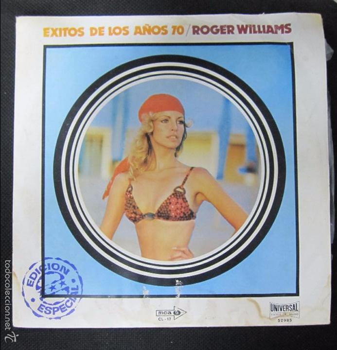 Discos de vinilo: LP. EXITOS DE LOS A&Ntilde;OS 70. ROGER WILLIAMS. UNIVERSAL - Foto 1
