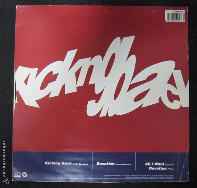 Discos de vinilo: LP. KICKING BACK WITH TAXMAN. DEVOTION. 1990 - Foto 2