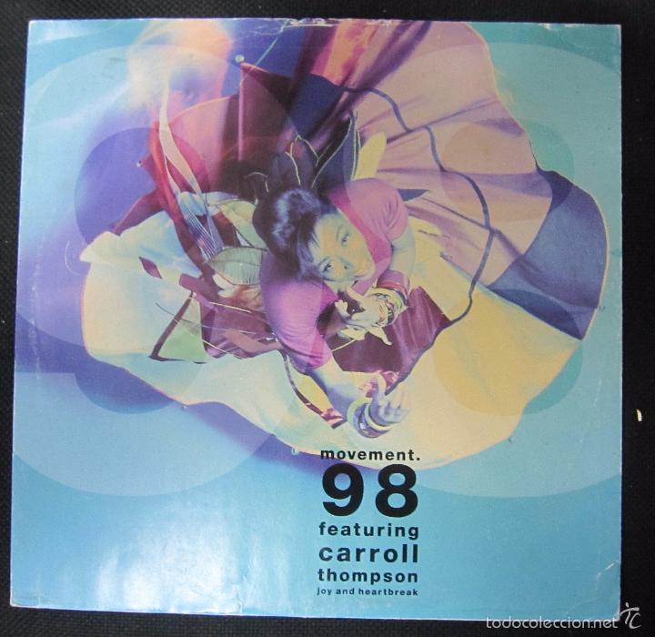 Discos de vinilo: LP. MOVEMENT. 98 FEATURING CARROLL THOMPSON JOY AND HEARTBREAK - Foto 1