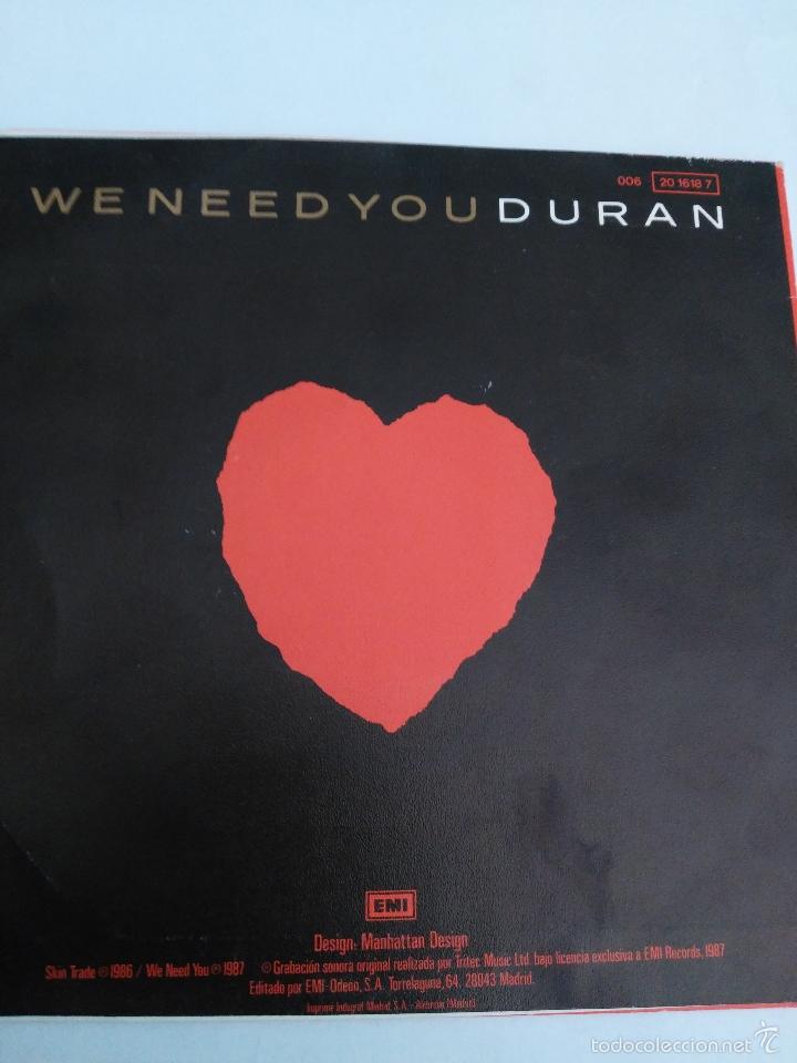 Discos de vinilo: DURAN DURAN WE NEED YOU - Foto 1