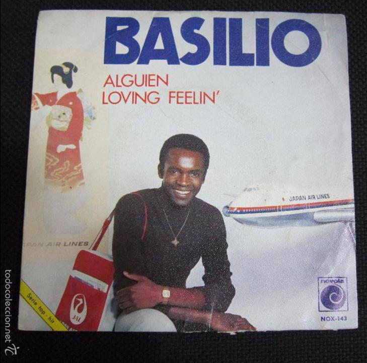 Discos de vinilo: SINGLE. BASILIO. ALGUIEN. LOVING FEELIN - Foto 1