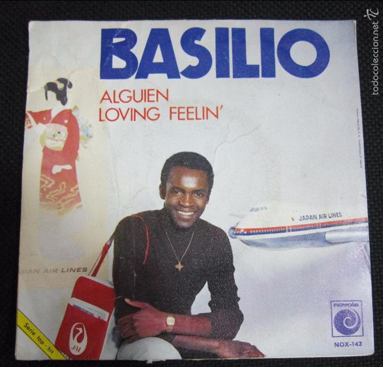 Discos de vinilo: SINGLE. BASILIO. ALGUIEN. LOVING FEELIN - Foto 2