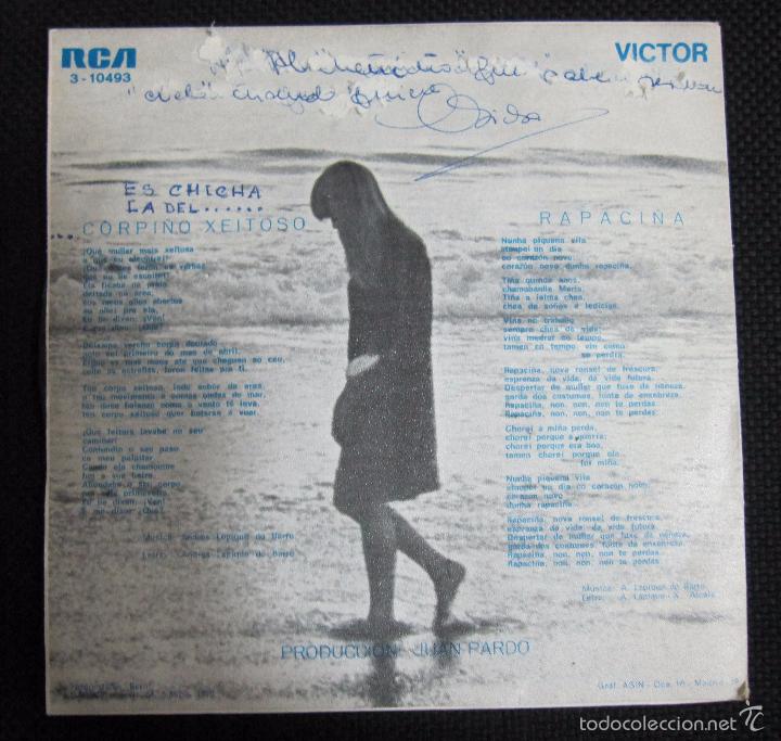 Discos de vinilo: SINGLE. ANDRES DO BARRO. CORPI&Ntilde;O XEITOSO. RAPACI&Ntilde;A. - Foto 2