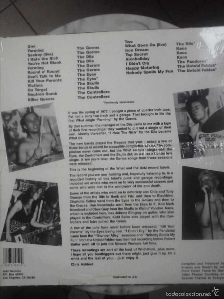 Discos de vinilo: WHAT STUFF - PUNK L.A CALIFORNIA . - Foto 2