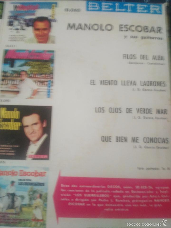 Discos de vinilo: Manolo Escobar y sus guitarras - Foto 2