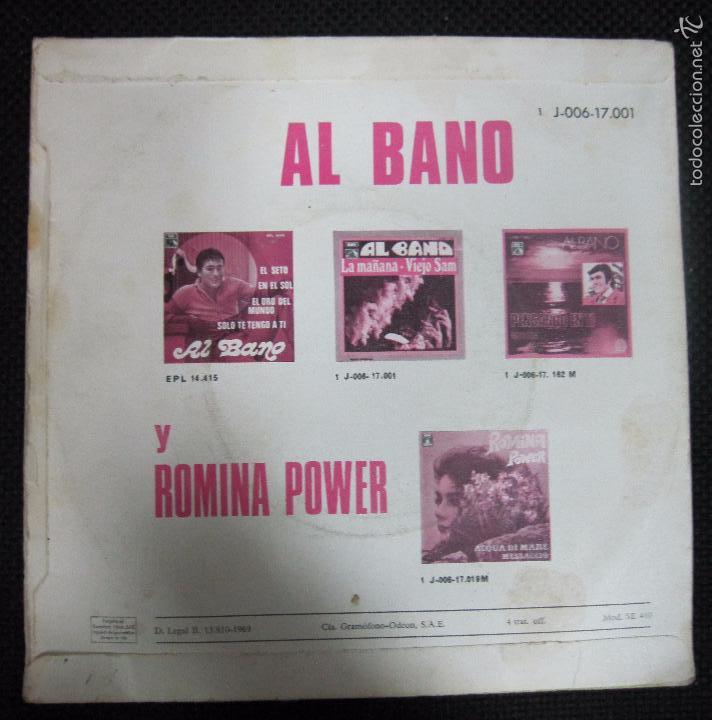 Discos de vinilo: SINGLE. AL BANO. LA MA&Ntilde;ANA. VIEJO SAM. 1969 - Foto 2
