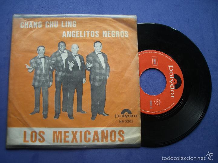 Disques de vinyle: LOS MEXICANOS CHANG CHU LING + ANGELITOS NEGROS  POLYDOR MADE GERMANY
