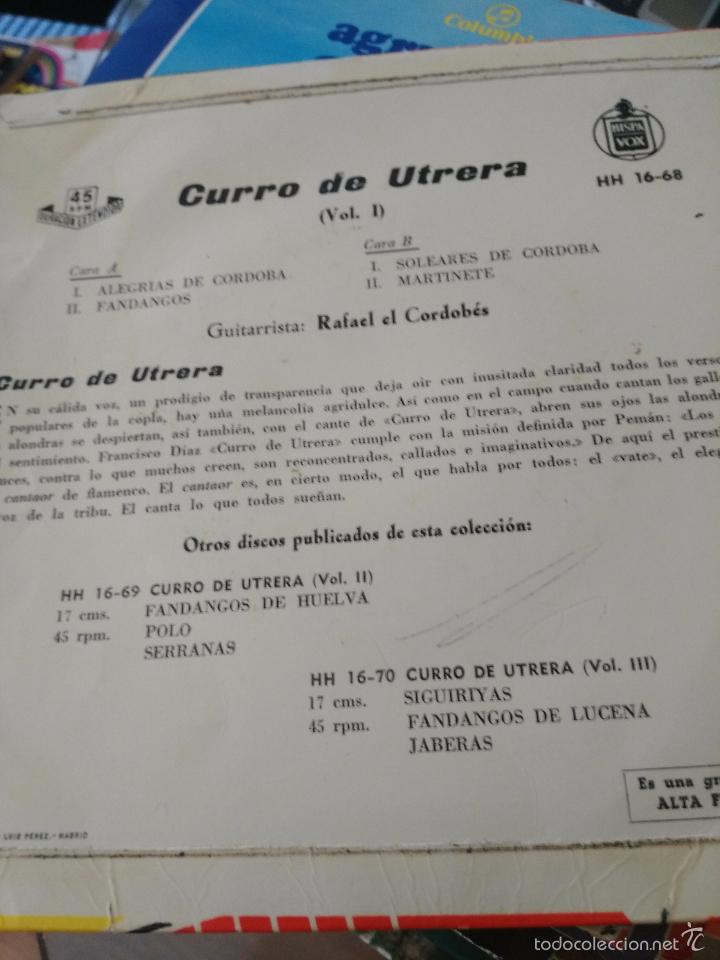 Discos de vinilo: Curro de utrera - Foto 2