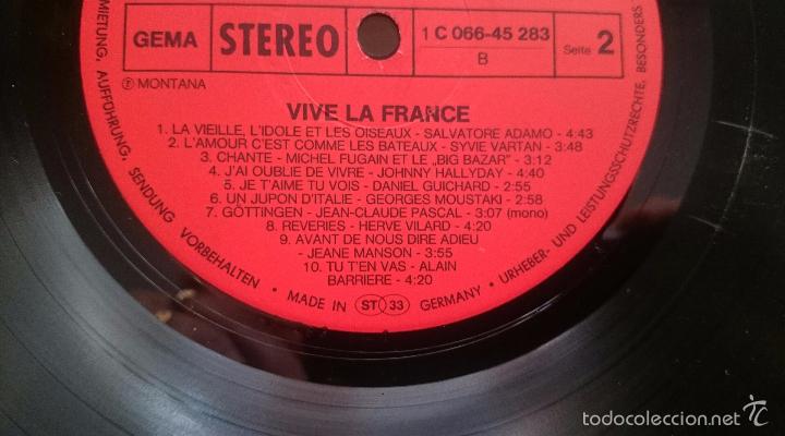 Discos de vinilo: VIVE LA FRANCE - Foto 3