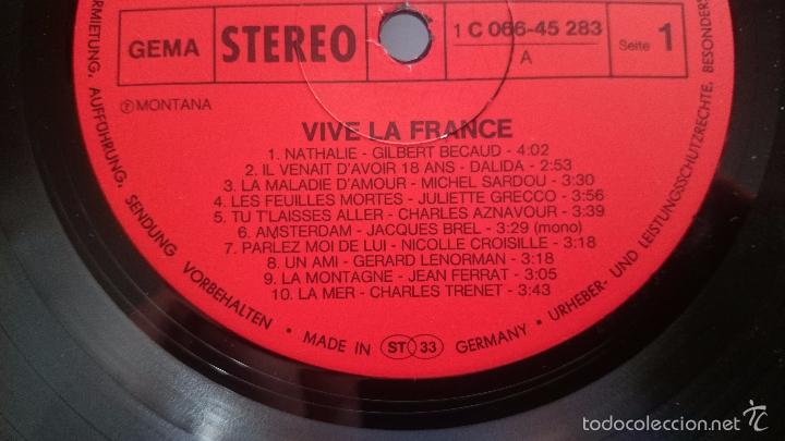 Discos de vinilo: VIVE LA FRANCE - Foto 4