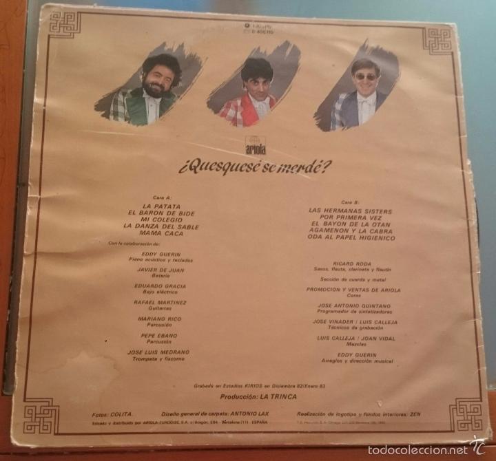 Discos de vinilo: LA TRINCA. &iquest;QUESQUES&Eacute; SE MERD&Eacute;? - Foto 4