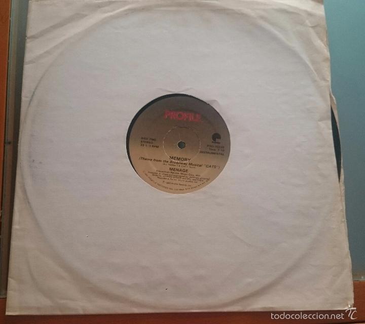 Discos de vinilo: MEMORY THEME FROM THE BROADWAY MUSICAL (CATS)  1983 - Foto 2