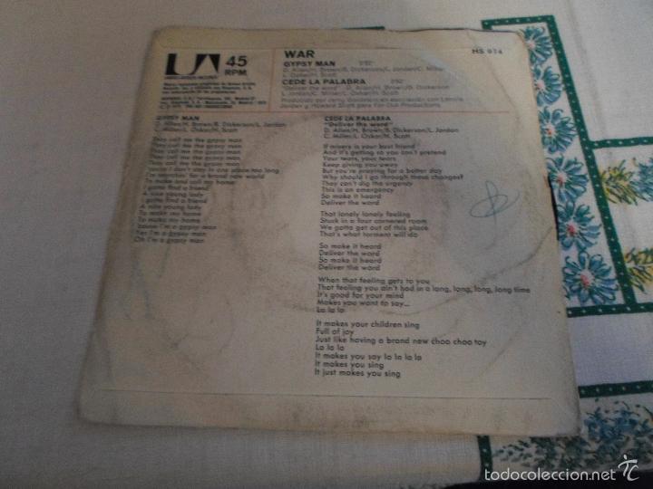 Discos de vinilo: GYPSY MAN CEDE LA PALABRA - Foto 2