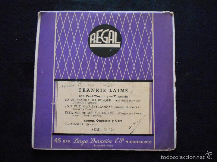 Discos de vinilo: FRANKIE LAINE // LA MUCHACHA DEL BOSQUE +3 - Foto 1