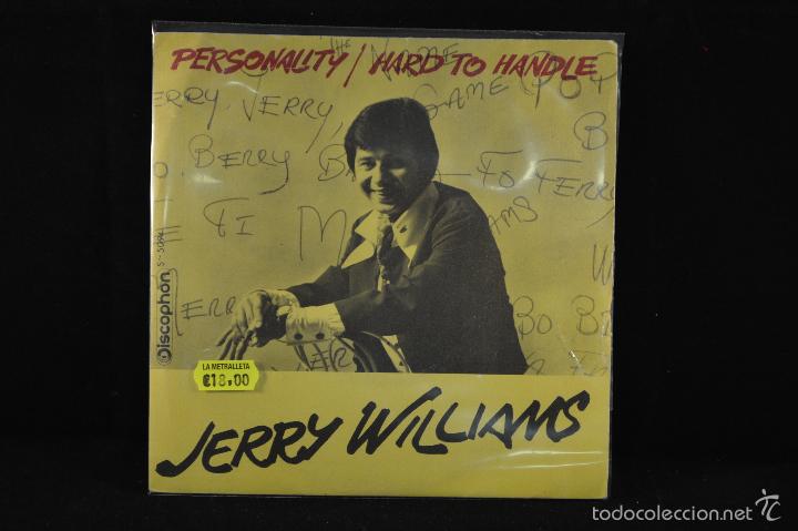 Discos de vinilo: JERRY WILLIAMS / PERSONALITY / HARD TO HANDLE - SINGLE - Foto 1