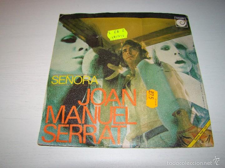 Discos de vinilo: JOAN MANUEL SERRAT - FIESTA - SE&Ntilde;ORA - Foto 2