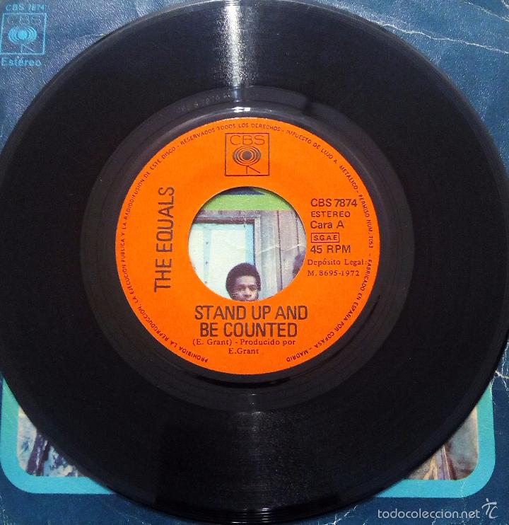 Discos de vinilo: SINGLE THE EQUALS - STAND UP AND BE COUNTED - CBS 1972. - Foto 3