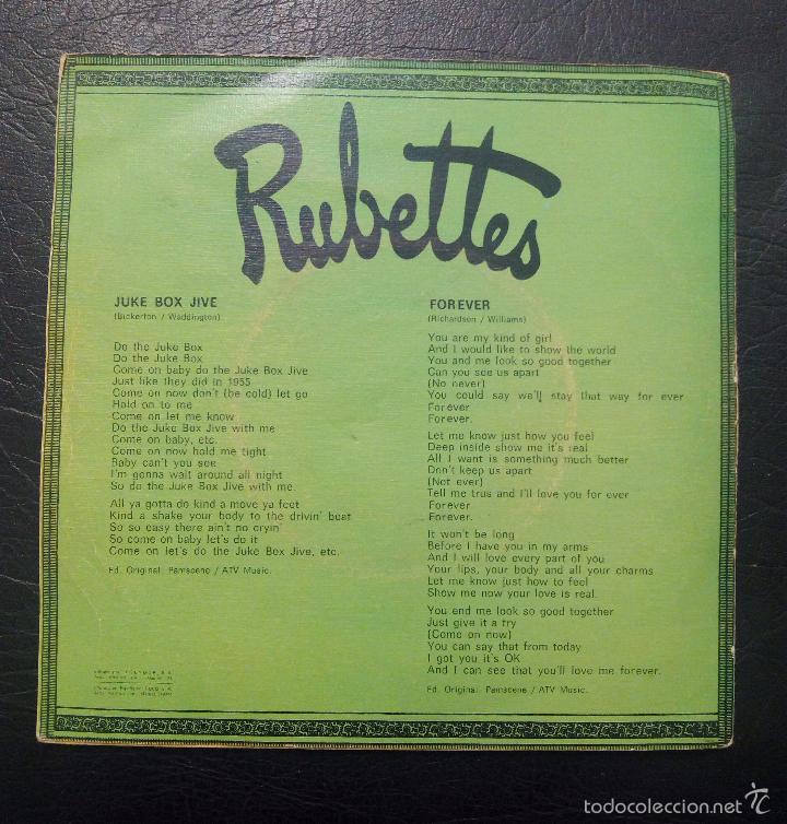 Discos de vinilo: SINGLE RUBETTES - JUKE BOX JIVE - POLYDOR 1974. - Foto 2