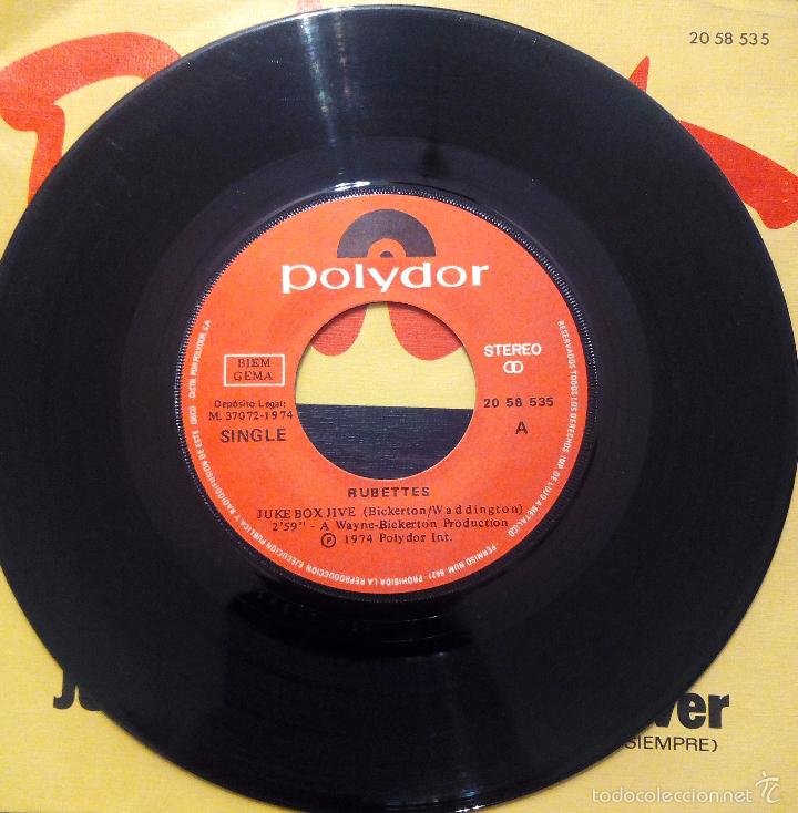Discos de vinilo: SINGLE RUBETTES - JUKE BOX JIVE - POLYDOR 1974. - Foto 3