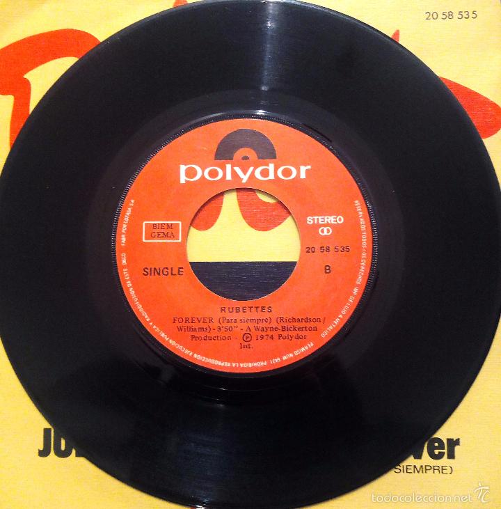 Discos de vinilo: SINGLE RUBETTES - JUKE BOX JIVE - POLYDOR 1974. - Foto 4