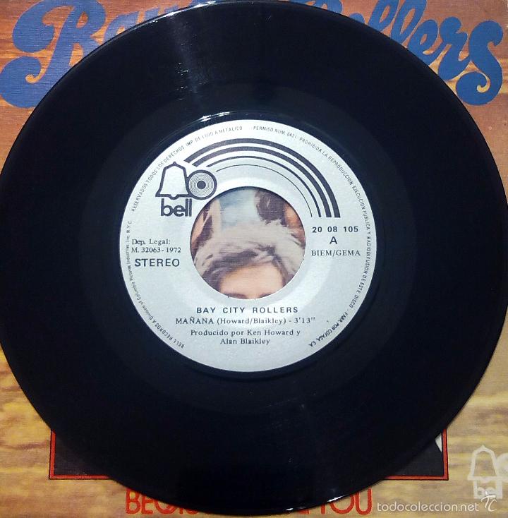 Discos de vinilo: SINGLE BAY CITY ROLLERS - MA&Ntilde;ANA - POLYDOR 1972. - Foto 3