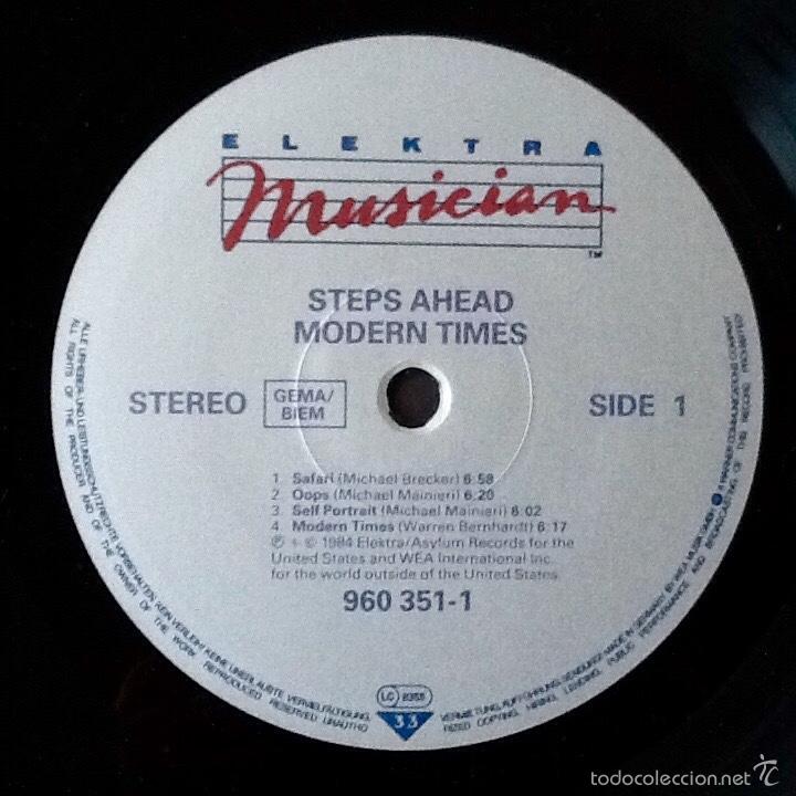 Discos de vinilo: STEPS AHEAD : MODERN TIMES [ELEKTRA - DEU 1984] LP - Foto 4