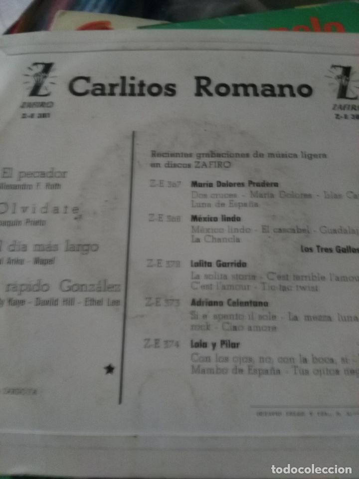 Discos de vinilo: Carlitos romano - Foto 2