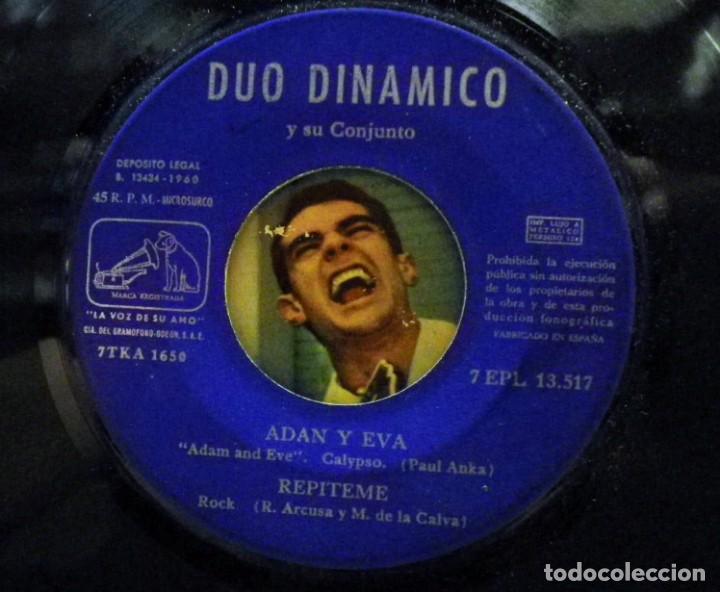 Discos de vinilo: D&uacute;o Din&aacute;mico. Adan y Eva + 3 temas. - Foto 4