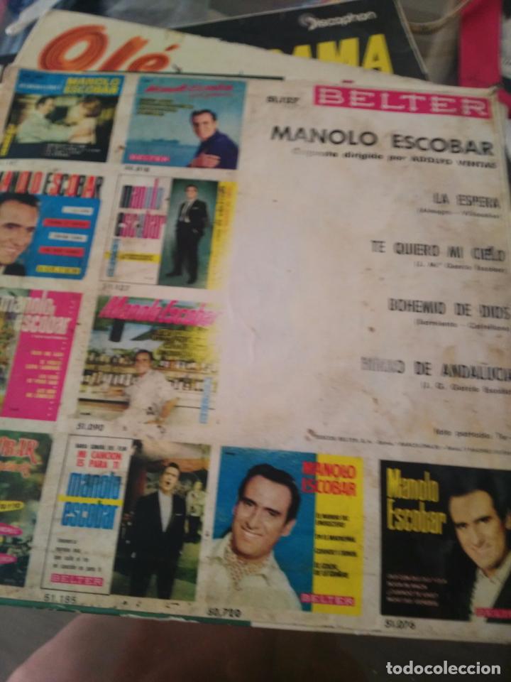 Discos de vinilo: Manolo Escobar acompa&ntilde;ado de orquesta - Foto 2
