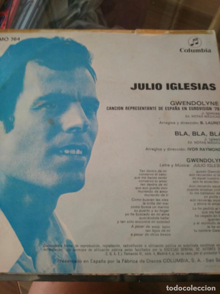 Discos de vinilo: Julio Iglesias gwendolyne - Foto 2